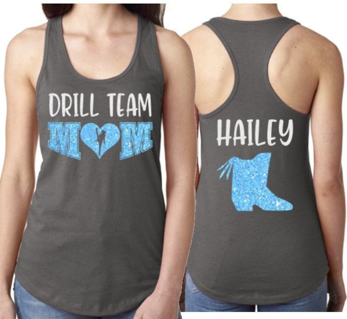 Glitter Drill Team Tank Top Drill Team Shirts Drill Team Etsy UK
