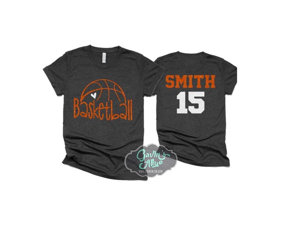 Glitter Basketball Shirt | Basketball Tshirts | Basketball Mom Shirts | Basketball Bling| Bella Canvas Tshirt