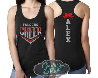 Glitter Cheer Tank Tops | Cheerleader Tank Tops |  Cheer Spirit wear | Youth or Adult