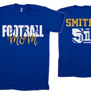 Football Shirt | Football Mom Shirt | Football Spirit Wear | Glitter Football T-Shirt | Bella Canvas T Shirt  | Football Bling | Customize