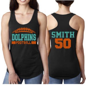 Glitter Football Mom Tank Top | Football Shirts | Custom Football Gift | Gift for her | Cute Football Mama Tank  |Customize Colors