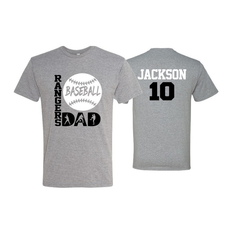 Baseball Dad Shirt Dad Baseball Shirt Customize Your Team Etsy