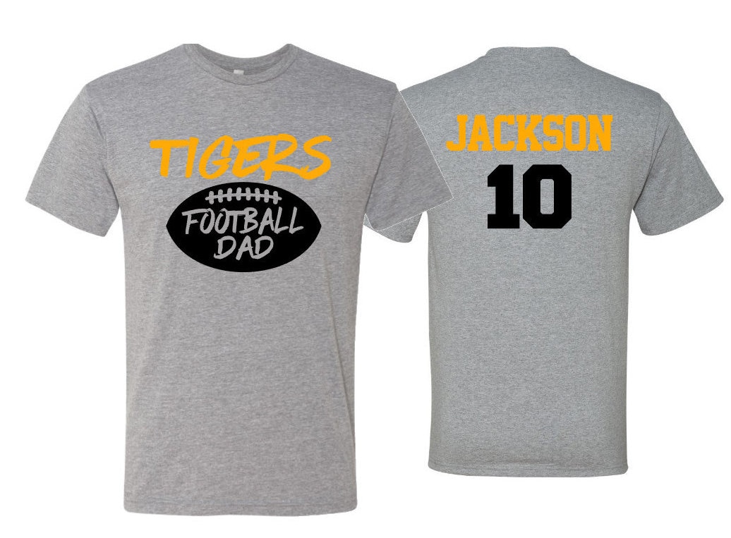 Football Dad Shirt Football Short Sleeve Tshirt Customize Etsy