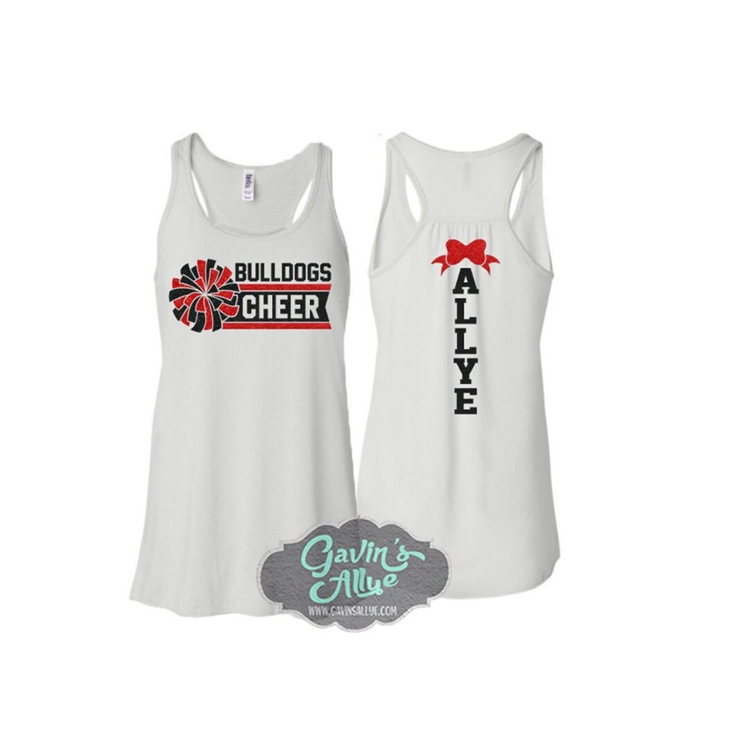 Glitter Cheer Tank Top Cheer Tanks Sister Tank Bella Canvas Tank Racerback Tank Youth or Adult