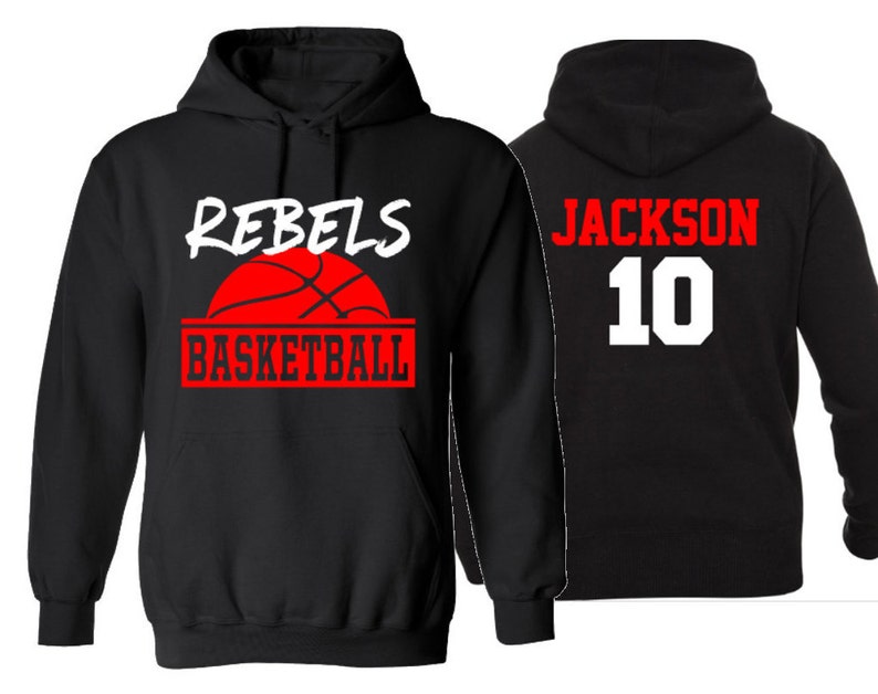 Basketball Hoodie Basketball Spirit Wear Custom Basketball | Etsy