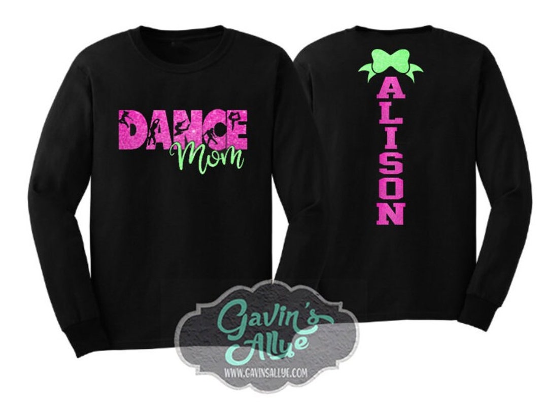 Glitter Dance Shirt Long Sleeve Dance Shirt Dance Mom Etsy