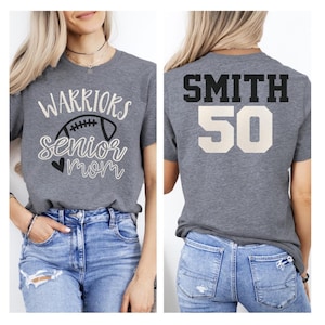 Glitter Football Shirt | Senior Football Mom T-Shirt | Football Shirts | Bella Canvas T-shirt | Customize team & colors