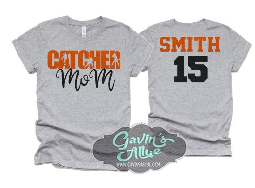 Glitter Baseball Catcher Mom Shirt My Heart is That Field Baseball