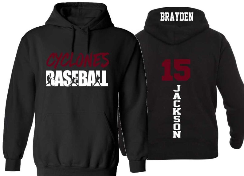 Baseball Hoodies Baseball Shirts Customize with your Team | Etsy