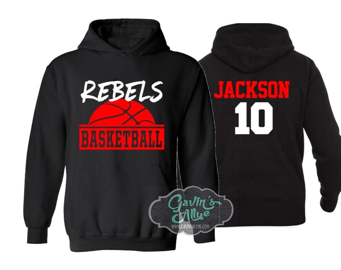 Basketball Hoodie Basketball Spirit Wear Custom Basketball Etsy