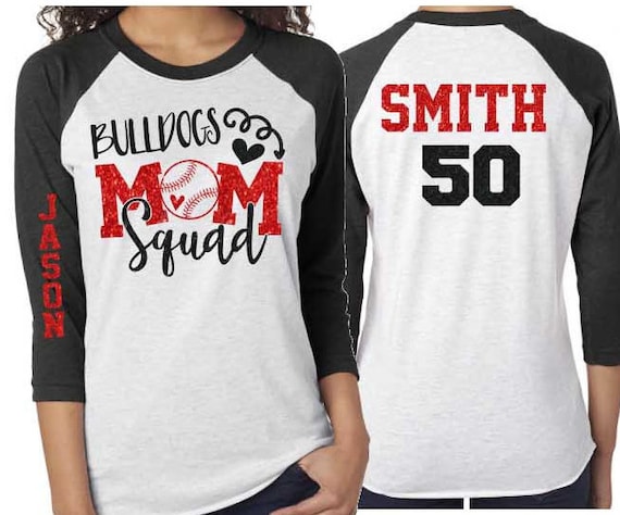 Baseball mom squad shirts Clearance