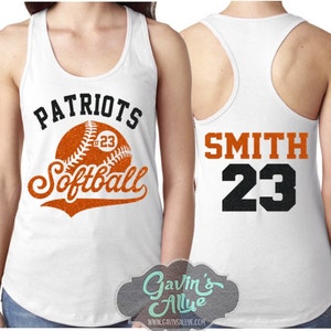 Glitter Baseball Shirts | Baseball Mom Tank Top | Racerback Tank | Baseball Tank | Customize Your Team & Colors