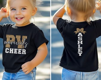 Glitzer Aufmunterung Shirt | Jubeln Tshirts | Cheerleader Mom T-Shirts | Cheerleader Geschenk | Glitzer Megaphon Shirt | Bella Canvas-T-Shirt
