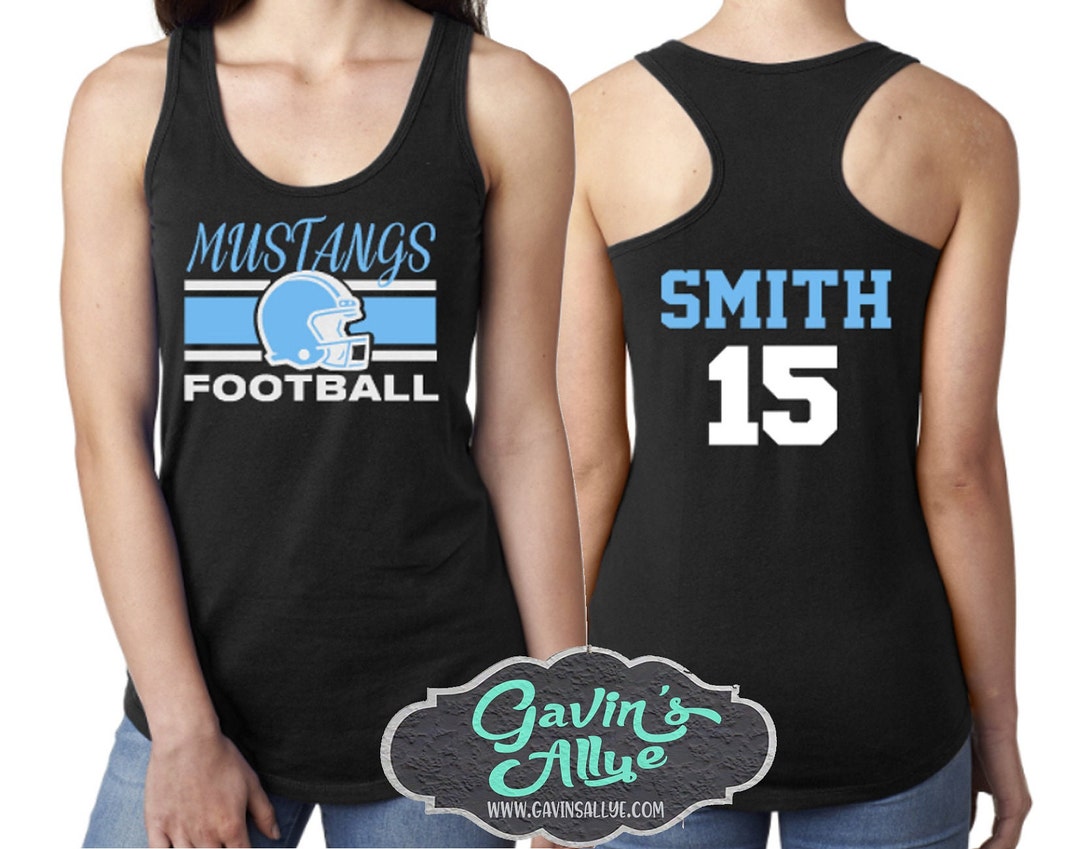 Glitter Football & Cheer Tank | Cheer and Football Mom | Racer Back ...