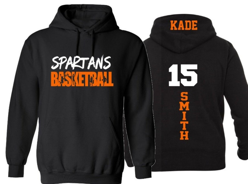 Basketball Hoodie Customize with your Team & Colors Adult | Etsy