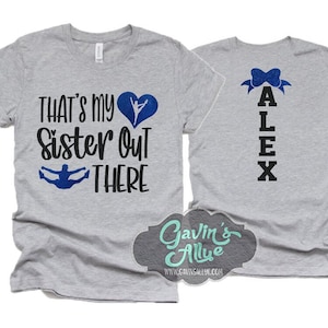 Glitter Cheer Sister Shirt | Short Sleeve | Cheer Bling | Cheer Spirit Wear | Cheer Shirt | Bella Canvas Tshirt | Youth or Adult