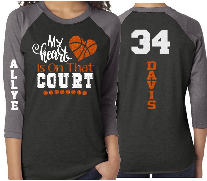 glitter basketball shirt