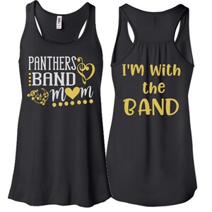 Glitter Custom Band Mom Tank Top | Personalized Band Shirts | Gift for her |  Bella Canvas Tank Top | Customize Colors | Band Gift