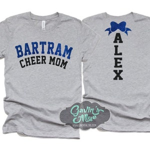 Glitter Cheer Mom Shirt | Cheer Shirt | Cheer Bling | Cheer Spirit Wear | Bella Canvas T-shirt | Short Sleeve Shirt
