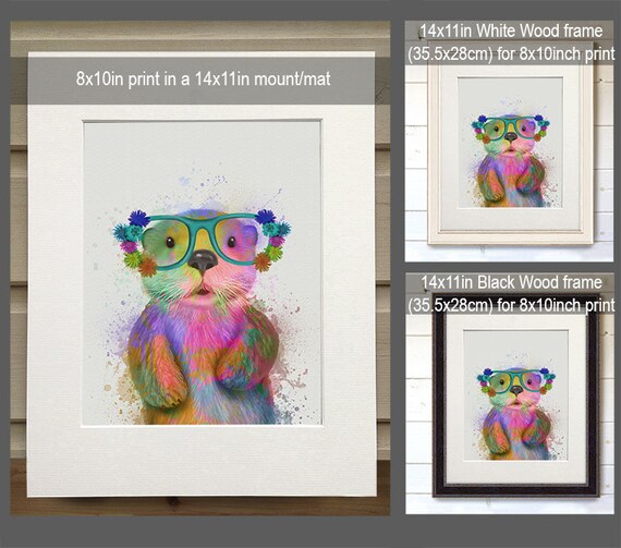 Otter Canvas Cute teen girl gift Bedroom wall art Otter print Girls bedroom decor animal nursery art Watercolor painting Whimsical decor Otter Canvas Cute teen girl gift Bedroom wall art Otter print Girls bedroom decor animal nursery art Watercolor painting Whimsical decor