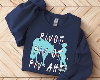 Bluza z nadrukiem "Pivot" do pokazów jeździeckich, zabawna bluza z nadrukiem na pokazy jeździeckie, odzież dla trenerów koni, bluza z okrągłym dekoltem
