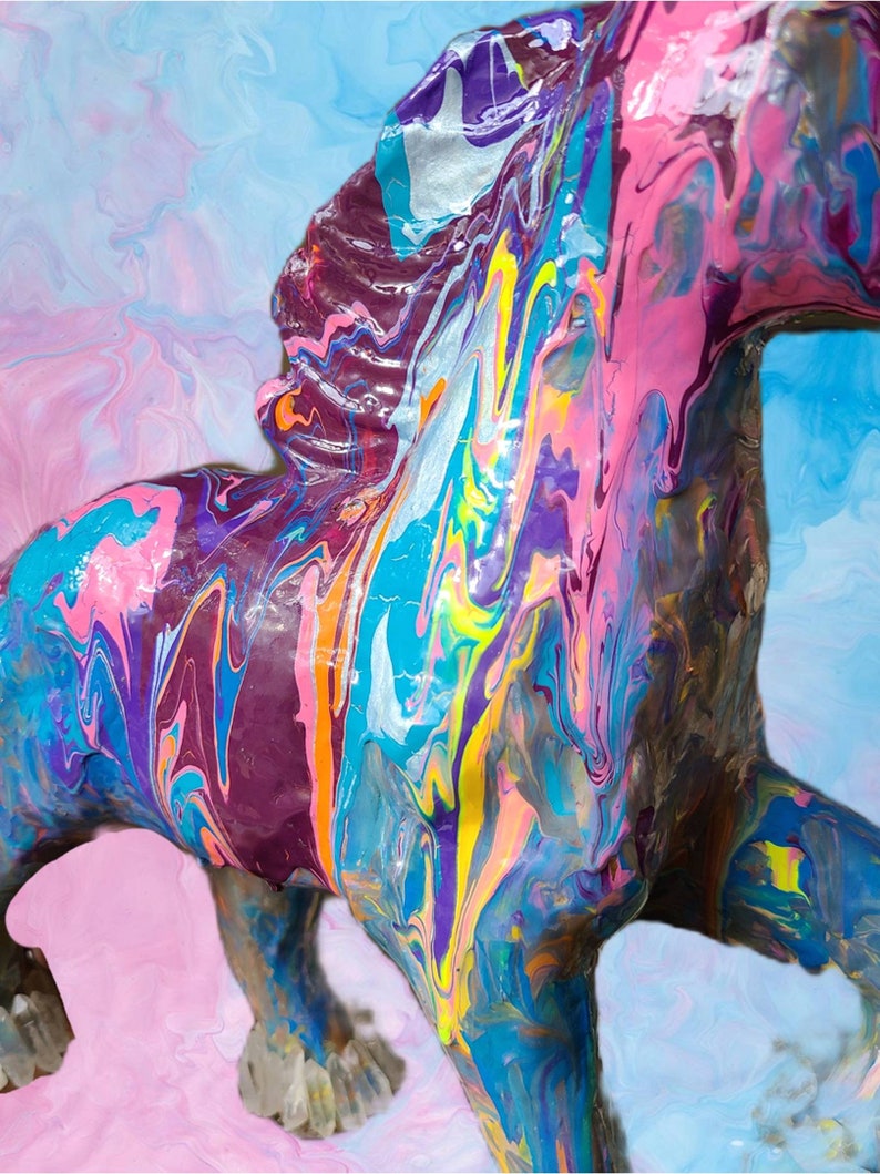 Unicorn Universe Statue with Crystal Hoofs