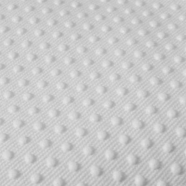 Non-slip fabric to sew, white pegs fabric jiffy grip type (by 25cm)