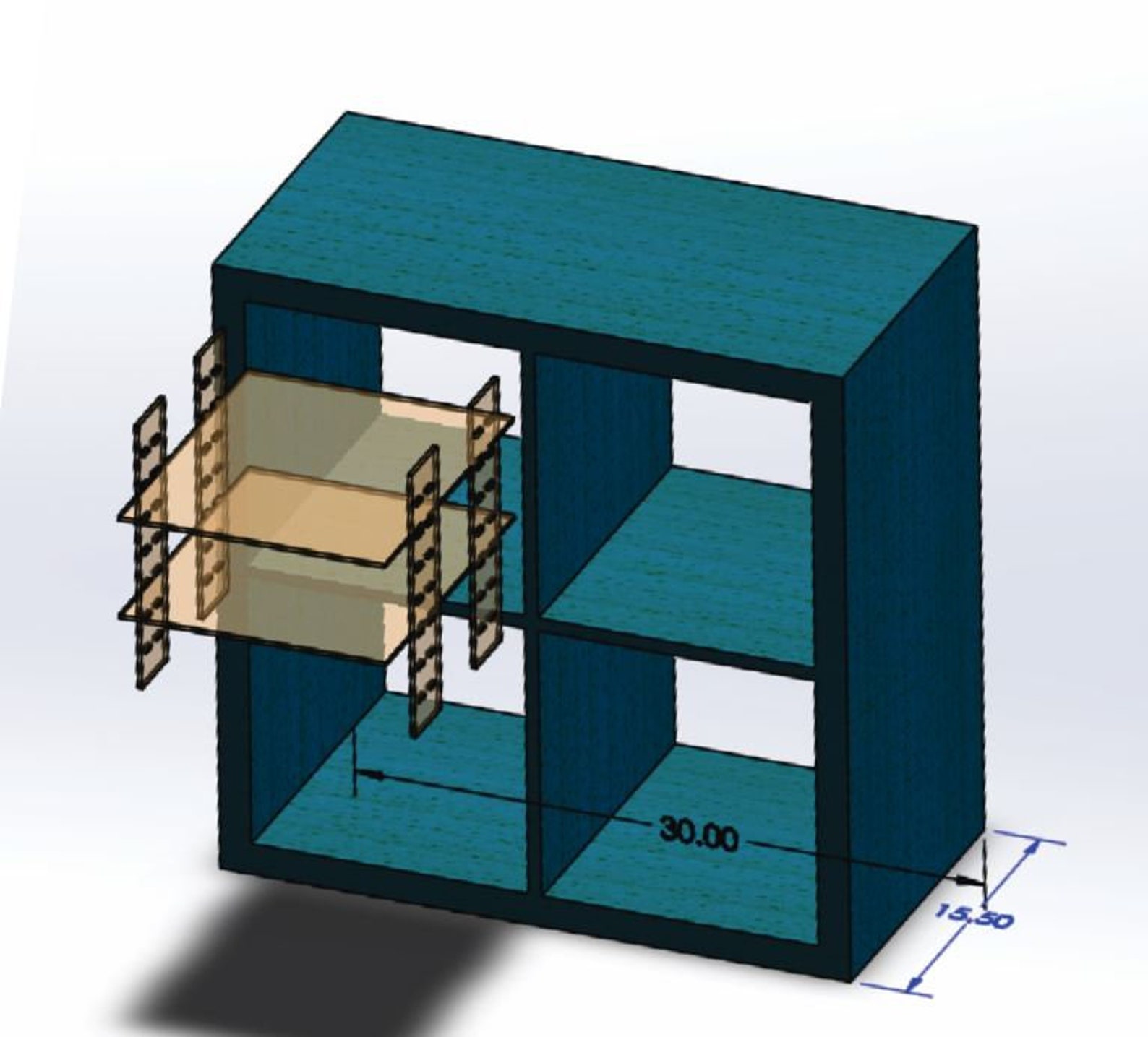 Adjustable IKEA Cube Shelf Inserts Customizable Organizer Etsy