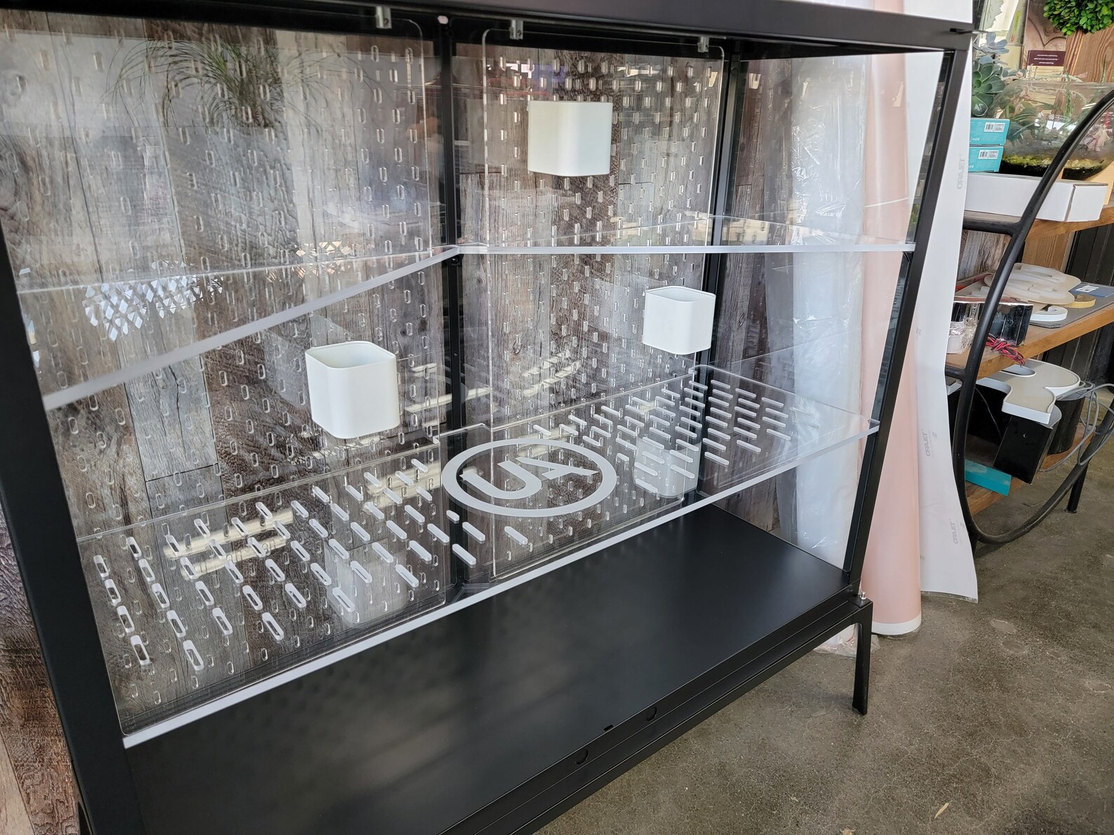 Ikea Milsbo Wide Greenhouse Shelves KIT W/ Pegboard Etsy