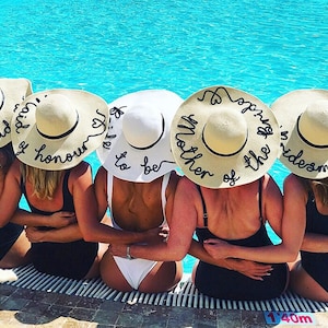 Hen/Bachelorette Personalised straw hats