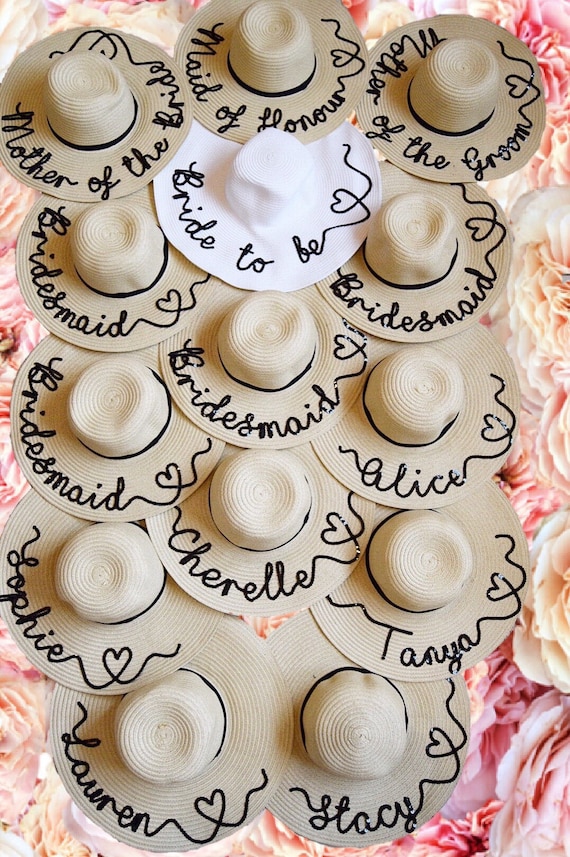 Addio al nubilato/nubilato Cappelli di paglia personalizzati | Etsy Italia