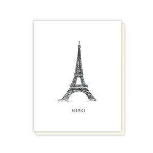 Eiffel Tower Greeting Card, Paris France Card, Relocation Gift for Friend, Hello from Paris Note Card, Parisian Greeting Card, Traveler Card