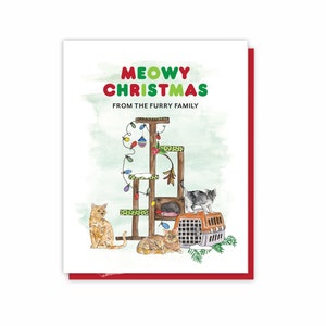 Cat Lover Veterinarian Thank You Card, Cat Sitter Gift Appreciation, Cat Holiday Cards, Veterinarian Gift, Thank You Cat Card, Vet Tech Gift