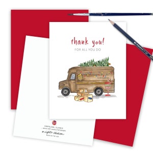 Dentist, Orthodontist or Dental Hygienist Christmas Card, Thank You Appreciation Worker, Holiday Gratitude Thank You for all You Do Holiday image 2