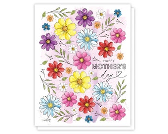 Happy Mothers Day Card, Cheerful Card for Mom, Best Mom Ever Card for Mothers Day, Card for Grandma, General Card for New Mom, Card for Wife