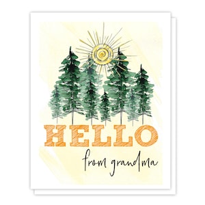 Card from Grandma, Sending Letter from Home, Check In Greeting for Kids Camp, Summer Camper Card, Cute Card for Kids Camper, Camp Life Card