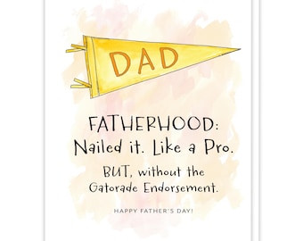 Funny Father's Day Card, Happy Father's Day Gift, Dad Gifts for Father's Day, Card from Kids, Unique Gift for Dad, Funny Card for Dads Day