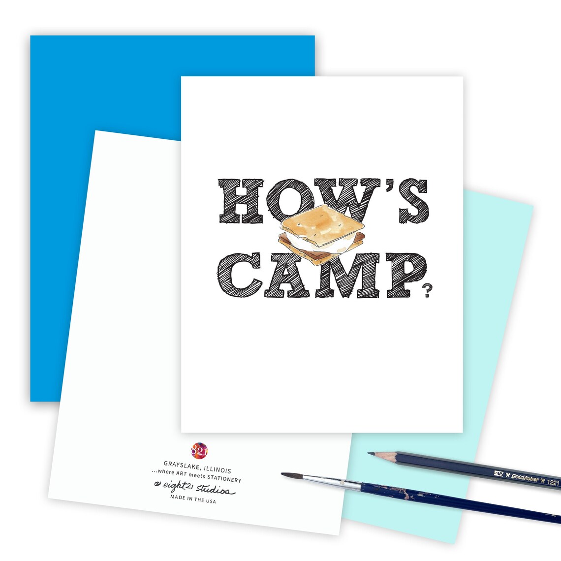 A Note From Home How's Camp Check in Greeting for Kids Etsy