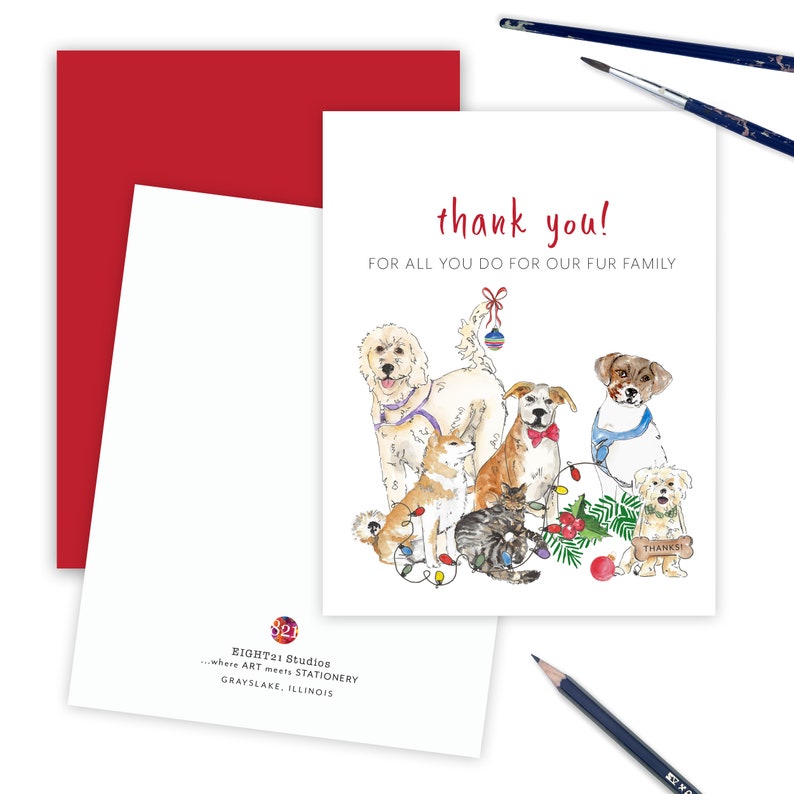 Dentist, Orthodontist or Dental Hygienist Christmas Card, Thank You Appreciation Worker, Holiday Gratitude Thank You for all You Do Holiday image 9