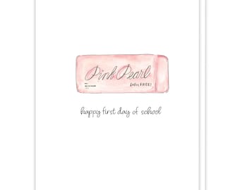 Back to School Card for Kids, Teachers, New School Year Card, Back to School Gifts, First Day of School, Have a Great Year Greeting Card
