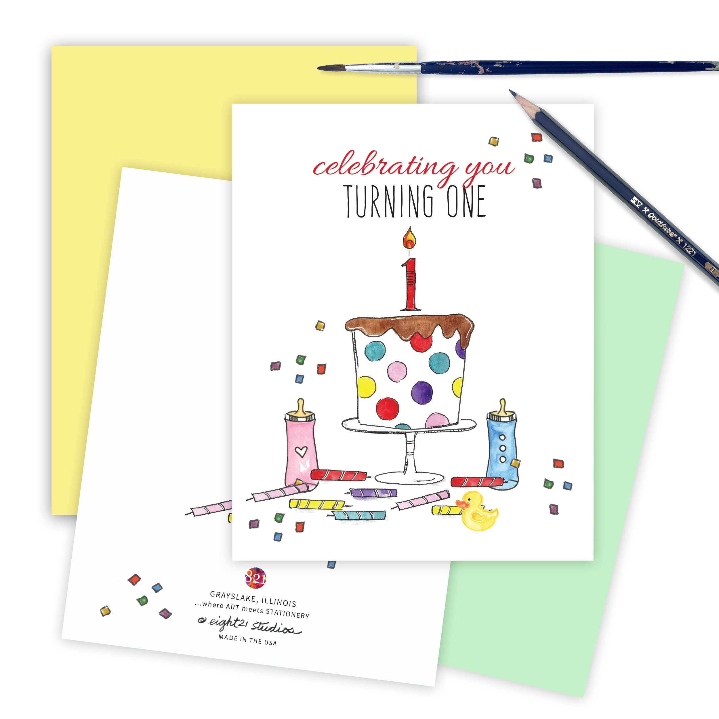 Turning One Funny Birthday Card for Child 1st Birthday Card | Etsy