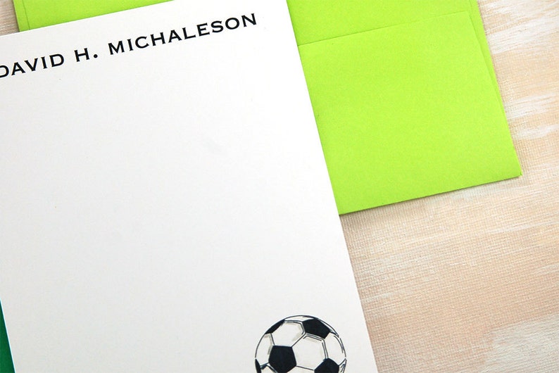 Soccer Stationery Soccer Gifts Personalized Stationery Set Soccer Coach Gift Kids Stationary Set