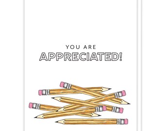 Appreciation Card for Teacher, Holiday Card for Childs Teacher, Elementary Teacher Card, Teacher Appreciation Greeting Card for Kids Teacher