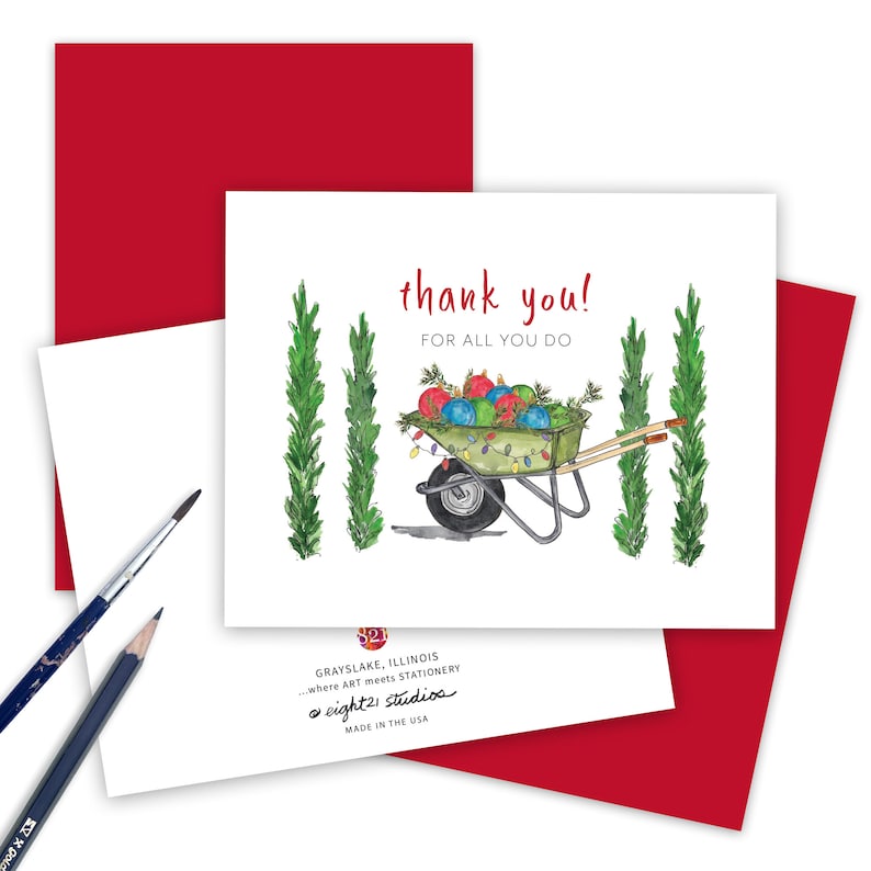 Dentist, Orthodontist or Dental Hygienist Christmas Card, Thank You Appreciation Worker, Holiday Gratitude Thank You for all You Do Holiday image 5