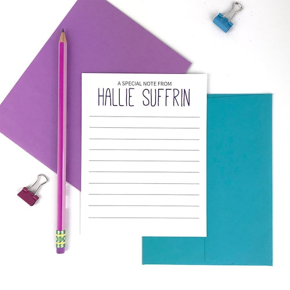 boys personalized stationery