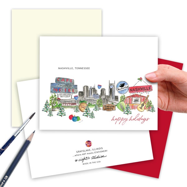 Nashville Skyline Etsy