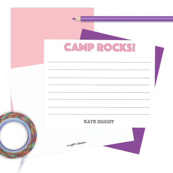 girls personalized stationary