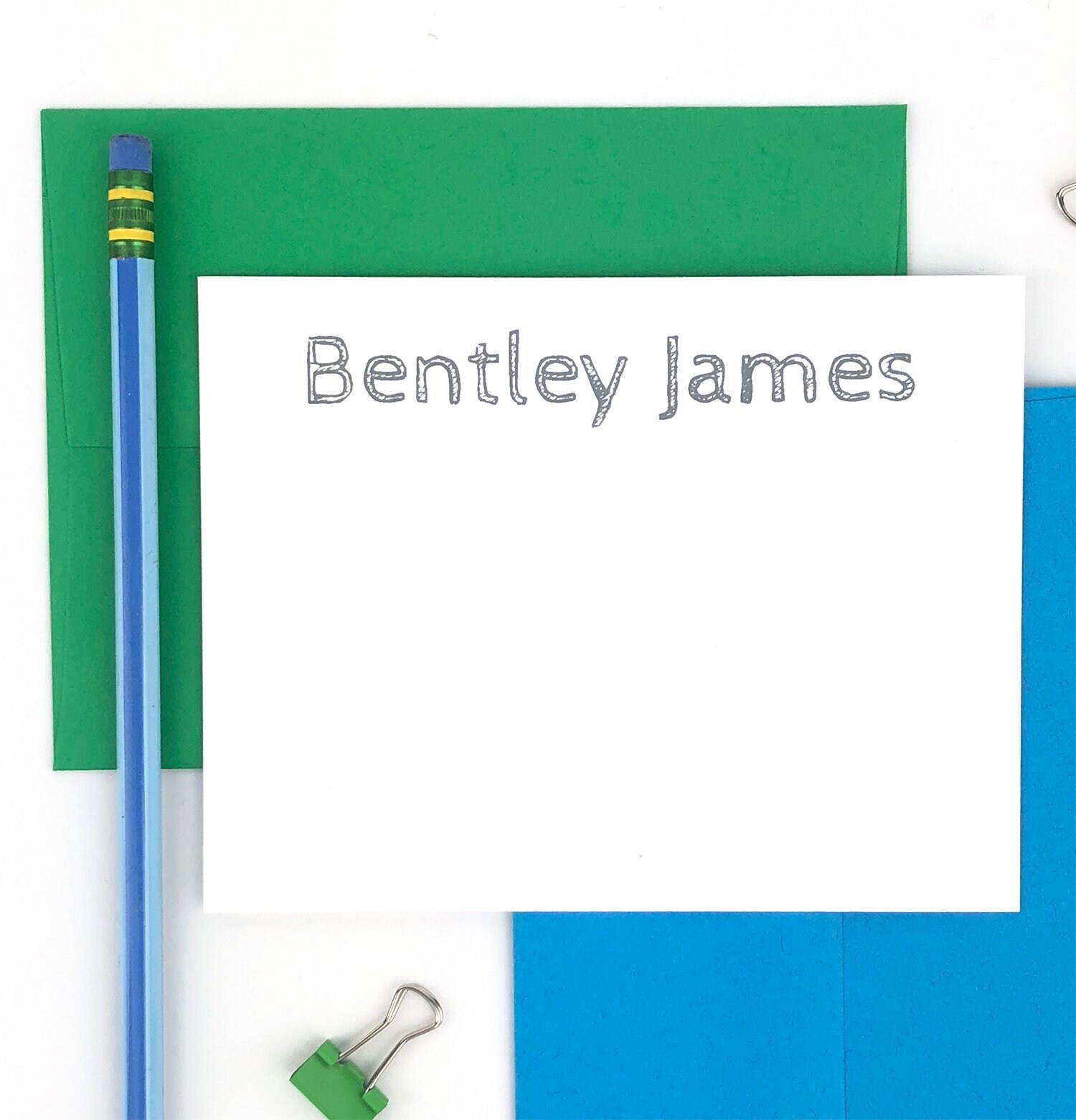 Boys Stationary Kids Stationery Set Birthday Thank You Etsy