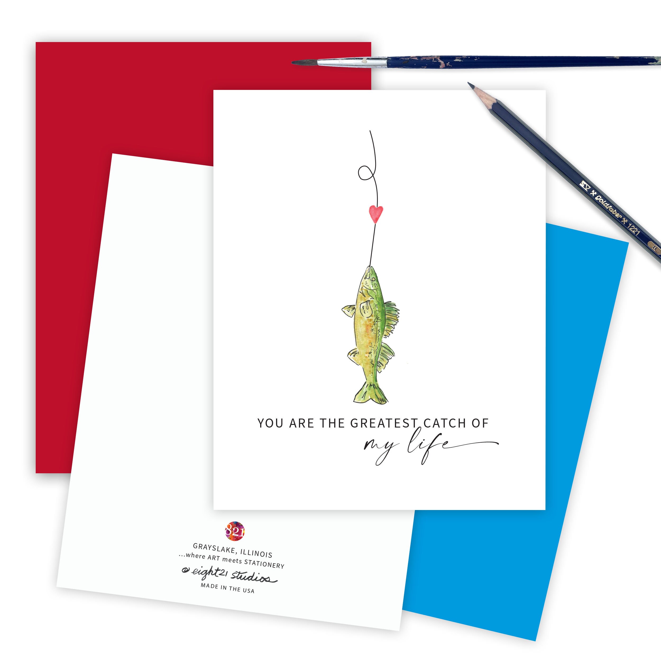 Fishing Birthday Card for Him Greatest Catch Birthday Etsy