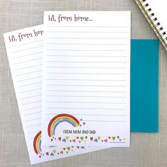 camp stationery letter sheets summer camp news from home kids personalized stationery set writing paper stationery letter sheets